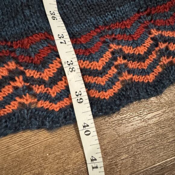 New Directions XL Petite Colorful Open Front Crochet Long Cardigan Beach Coastal - Picture 6 of 7